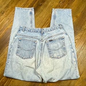 Vintage Chic Jeans Womens Light Wash Denim Tapered High Waist Mom Size 10P